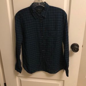 Plaid button down